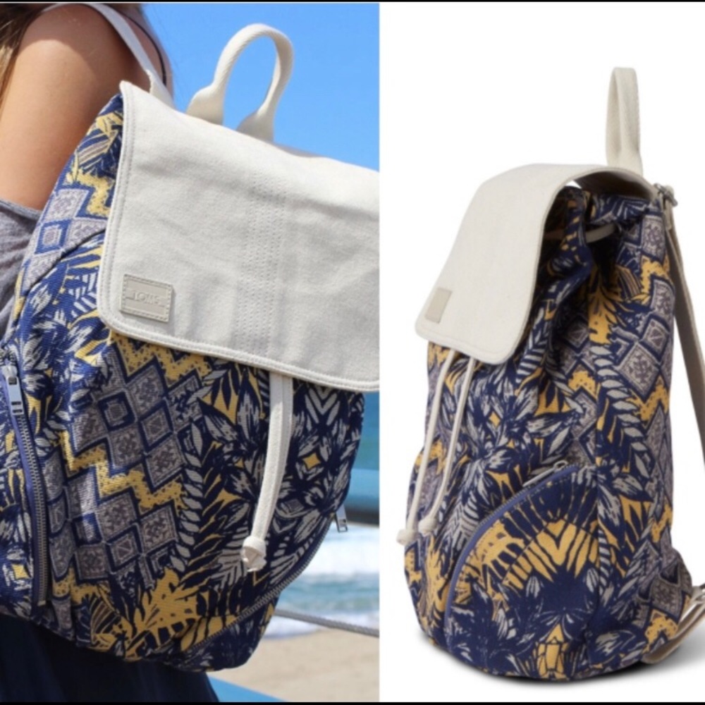 COPY - Toms Sojourn Palm Printed Drawstring Backp…